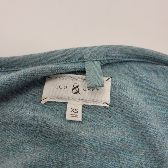 Lou & Grey Blue SignatureSoft Cozy Warm Fleece Lined Sweater Women's Size XS - Picture 7 of 7